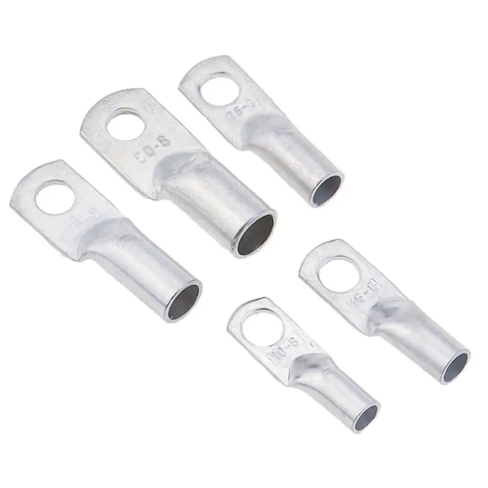 5Pcs JG Tinned Copper Ring Crimp Terminal Lugs 14-2AWG M6-M12 Ring Crimp Terminal Nixie