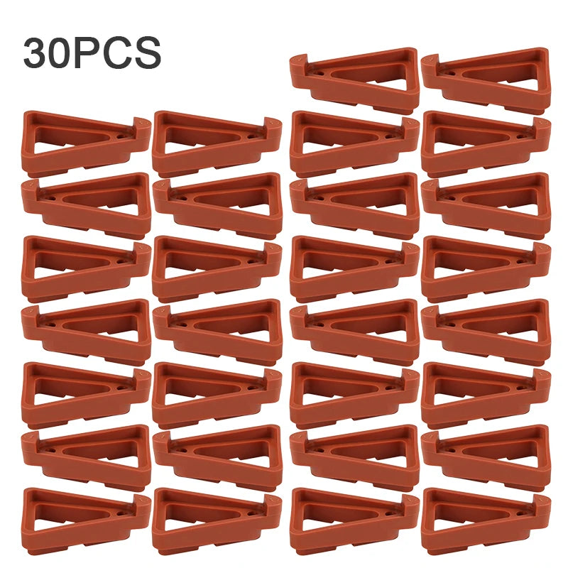 Plant Pot Feet Risers with Drainage Holes – 10 or 30 Pack Pot Risers Nixie 30PCS Orange