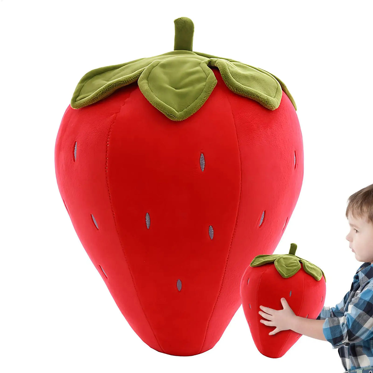 Strawberry Plush Stuffed Pillow Toy for Kids & Toddlers