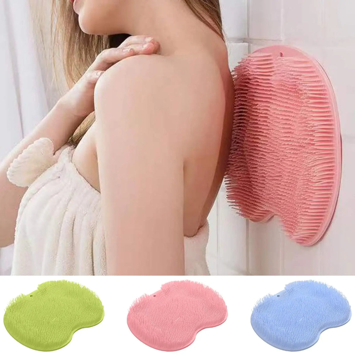 Silicone Shower Foot Scrubber Mat – Exfoliating Massage Brush Foot Scrubber Mat Nixie