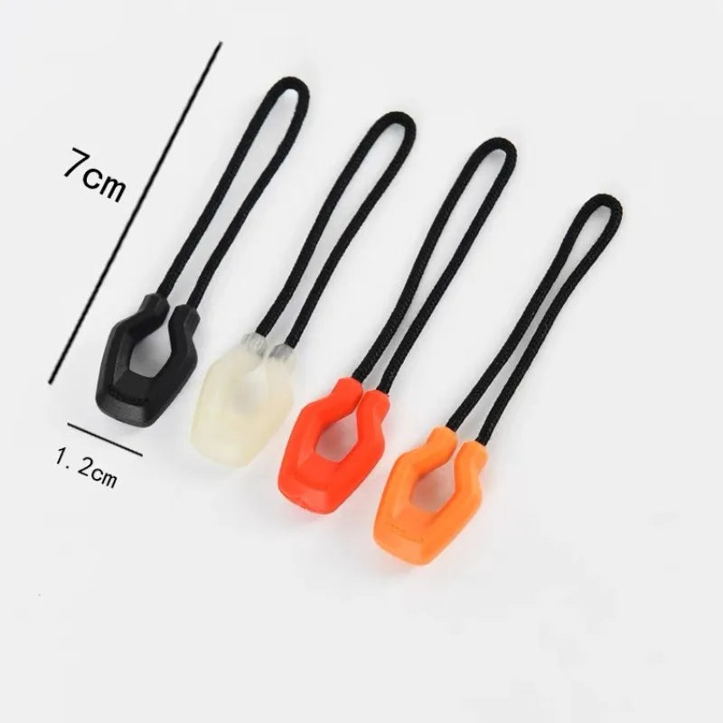 6Pcs Luminous Zipper Pullers for Backpack, Jacket & Tent Zipper Puller Set Nixie
