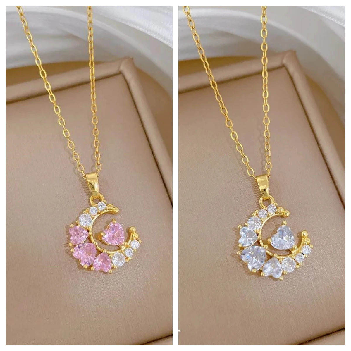 Women's Gold Heart Pendant Necklace – Copper & Stainless Steel Pendant Necklace Nixie