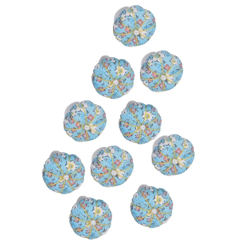 10pcs Pumpkin Finger Ring Pin Cushions for Sewing & Needlework