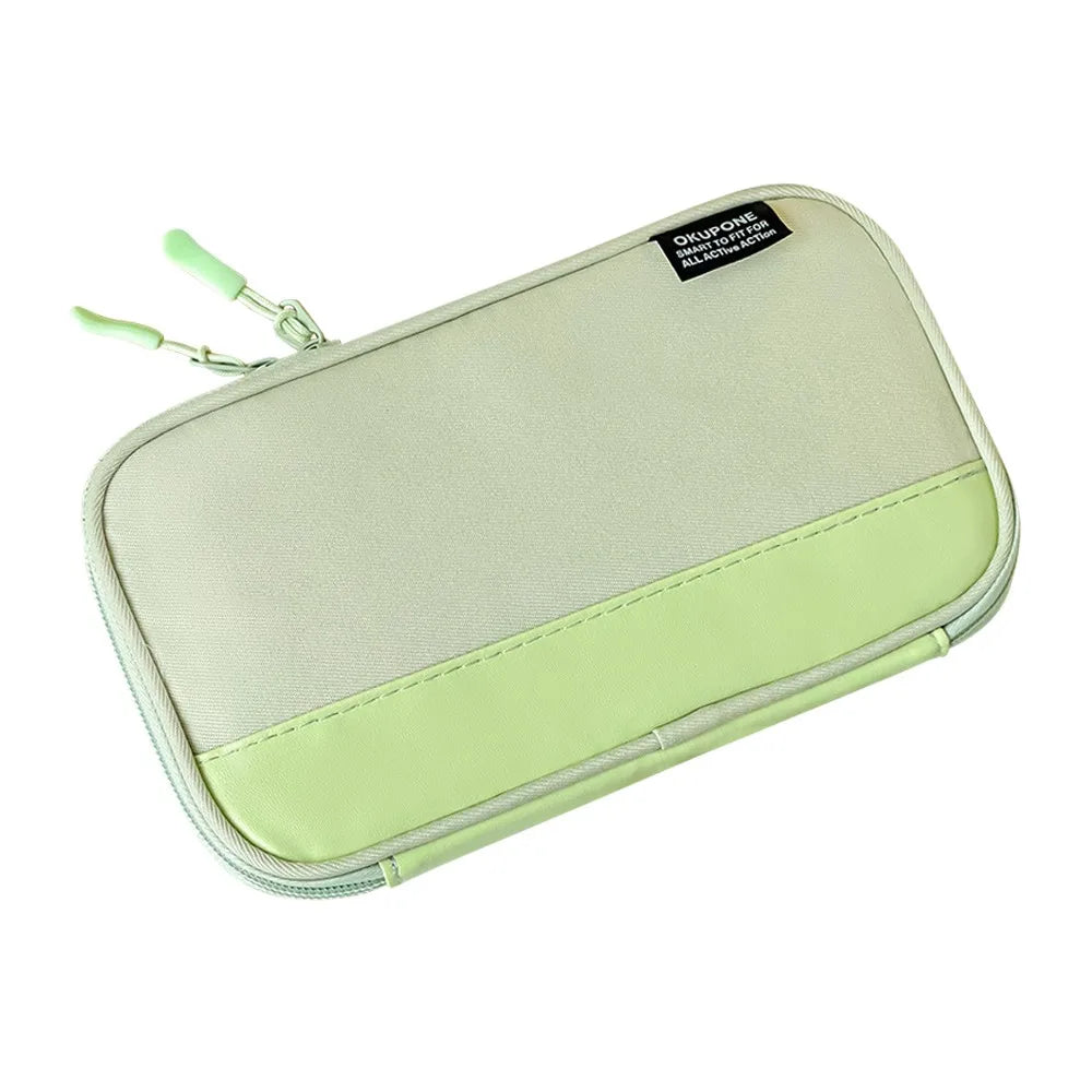 Oxford Pencil Case Ultra-Thin Portable Pen Bag & Organizer Pencil Case Nixie Light Green
