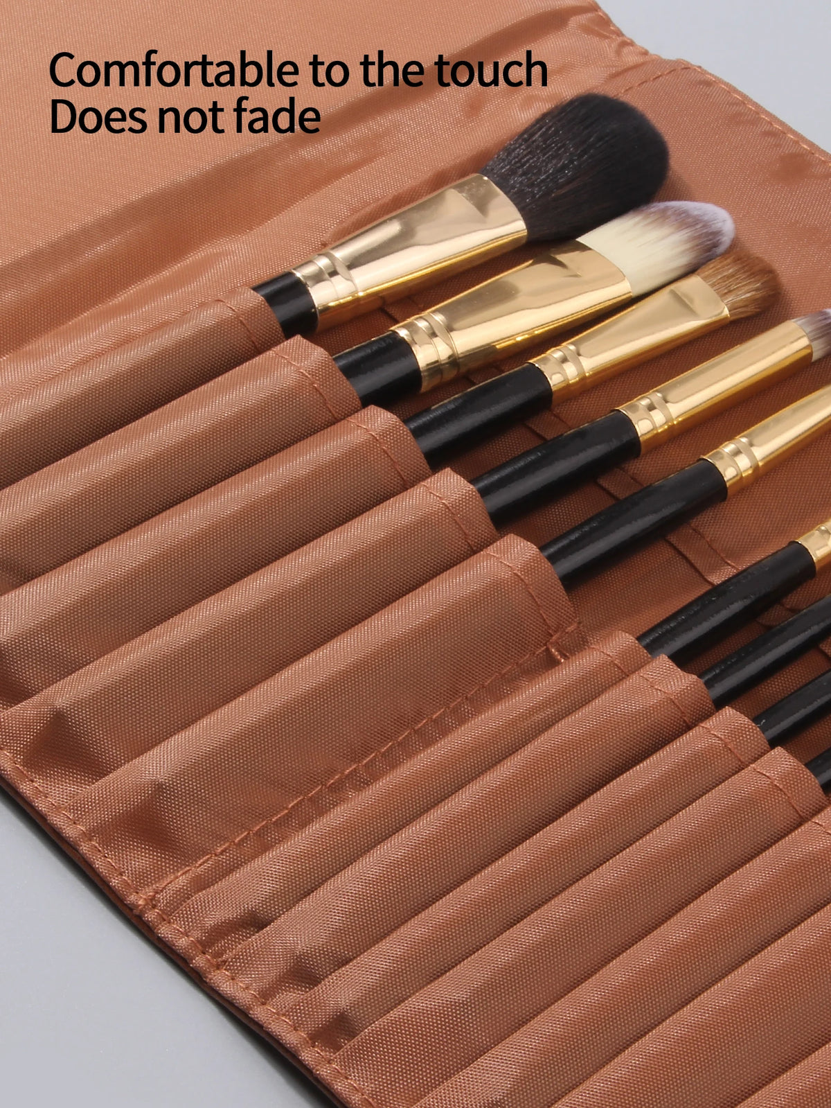 Nixie Folding PU Leather Makeup Brush Storage Bag Makeup Brush Bag Nixie