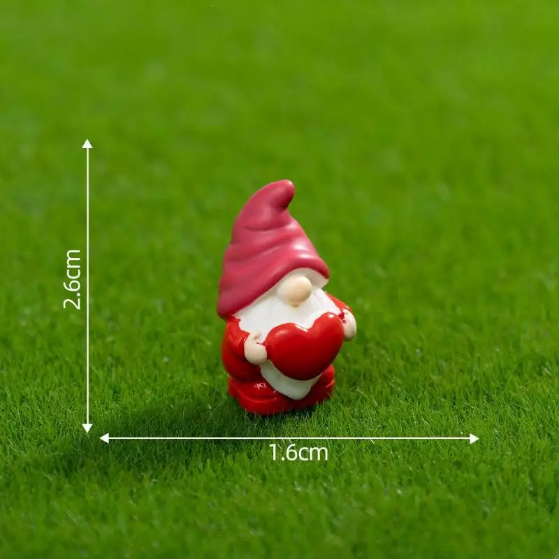 4pcs Mini Resin Gnome Figurines – Fairy Garden Mushroom Décor Decorative Figurines Nixie