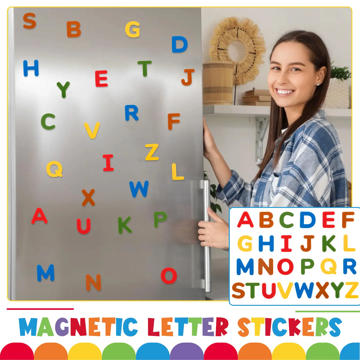 26Pcs Silicone Magnetic Alphabet Letters ABC Fridge Learning Toy Magnetic Learning Toy Nixie