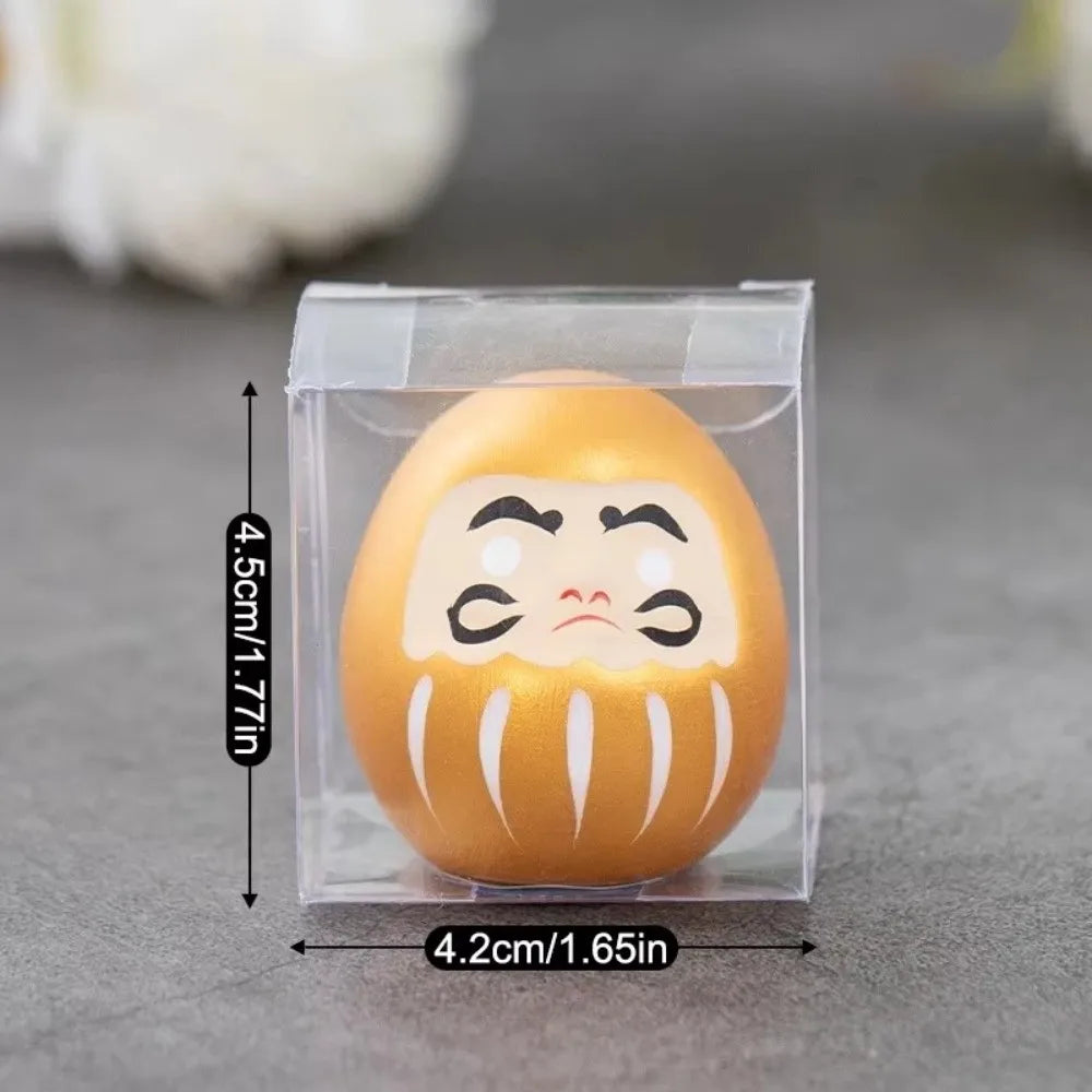 Japanese Ceramic Daruma Doll Lucky Cat Figurine Desk Decor Ceramic Figurine Nixie
