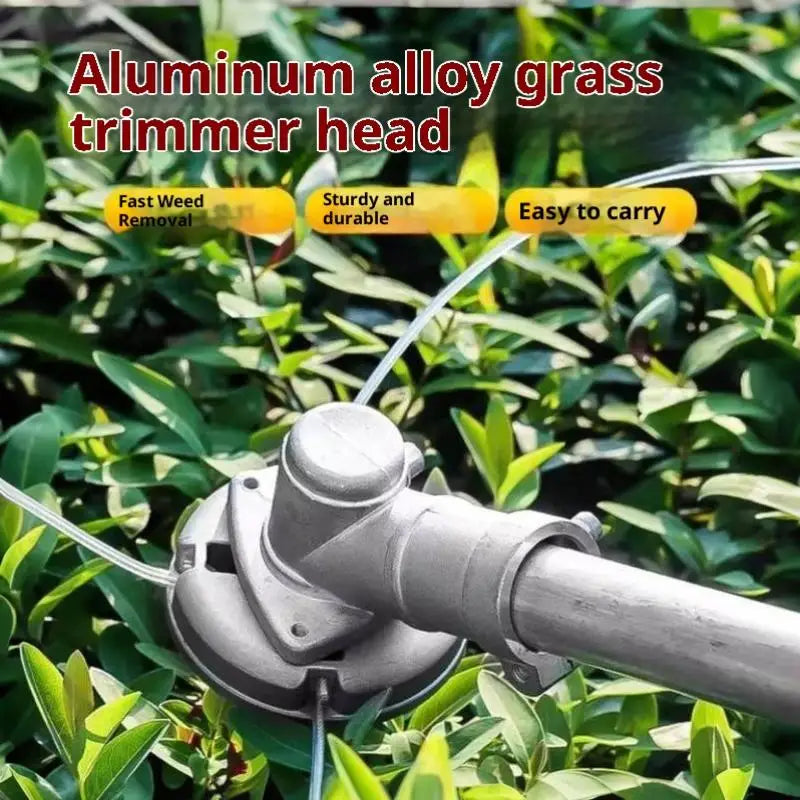 Aluminum Alloy Grass Trimmer Head with Steel Wire Lines Trimmer Head Replacement Nixie