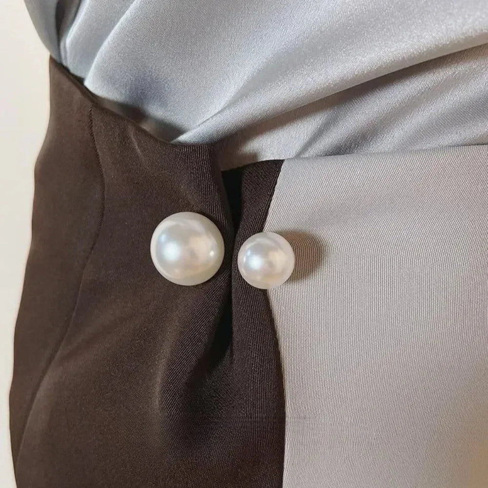 Pearl Double Head Safety Pin Brooch Collar Clip – 3/6/8 PCS Pearl Brooch Pins Nixie