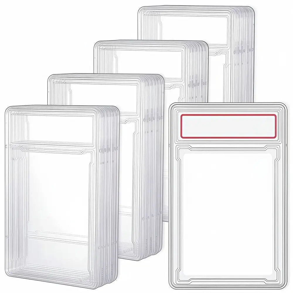 35PT Transparent Trading Card Case UV Protection Collectible Box Trading Card Case Nixie