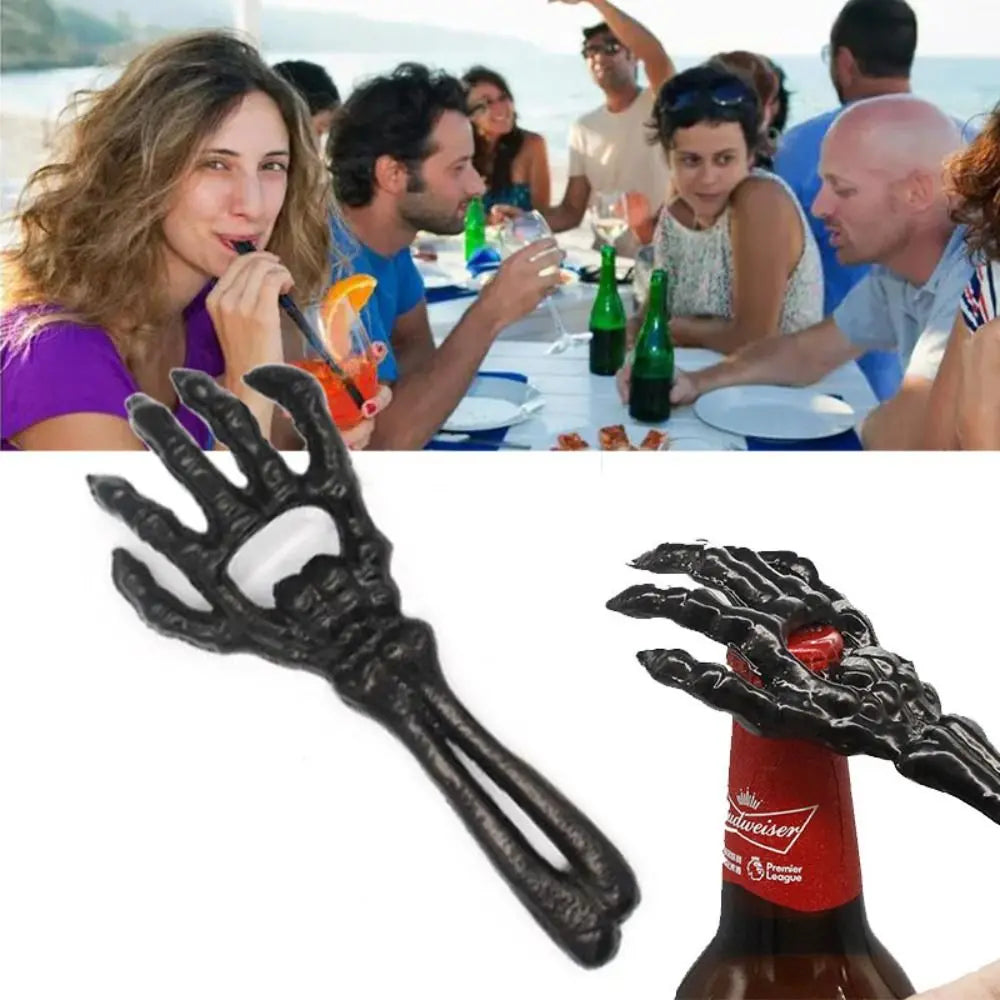 Cast Iron Skeleton Hand Bottle Opener – Halloween Bar Tool Bottle Opener Nixie