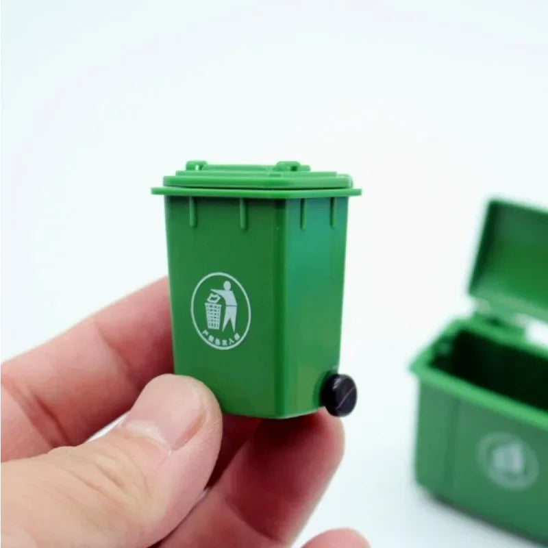 Dollhouse Mini Trash Cans & Toy Truck Set | Miniature Scene Dollhouse Miniature Set Nixie