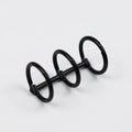 3-Ring Metal Loose-Leaf Binder Rings A5 A6 DIY Notebook Organizer Loose-Leaf Binder Rings Nixie Black