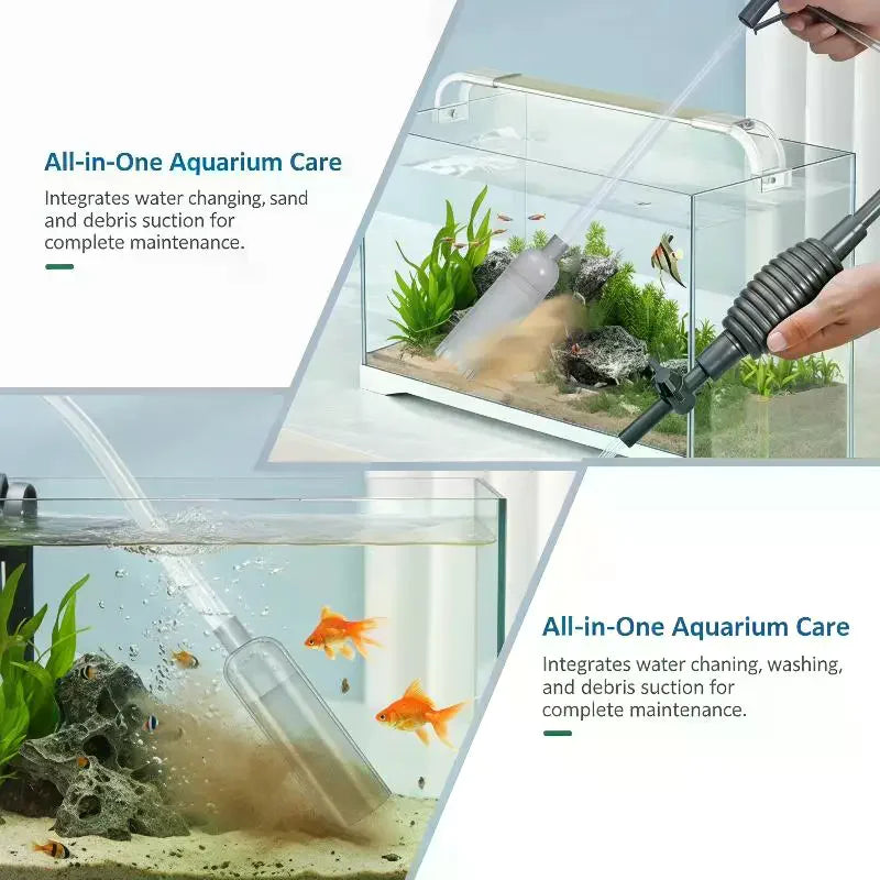 Aquarium Siphon Vacuum Gravel Cleaner & Water Changer Kit Aquarium Gravel Cleaner Nixie