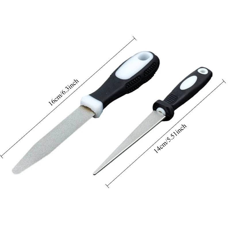 Diamond Double-Sided Sharpening Stone | Knife & Tool Sharpener