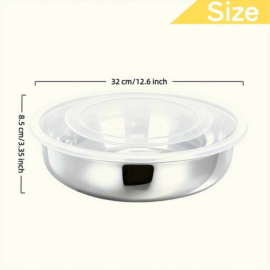 5-Piece Stainless Steel Mixing Bowls with Lids | Baking & Meal Prep Mixing Bowl Set Nixie