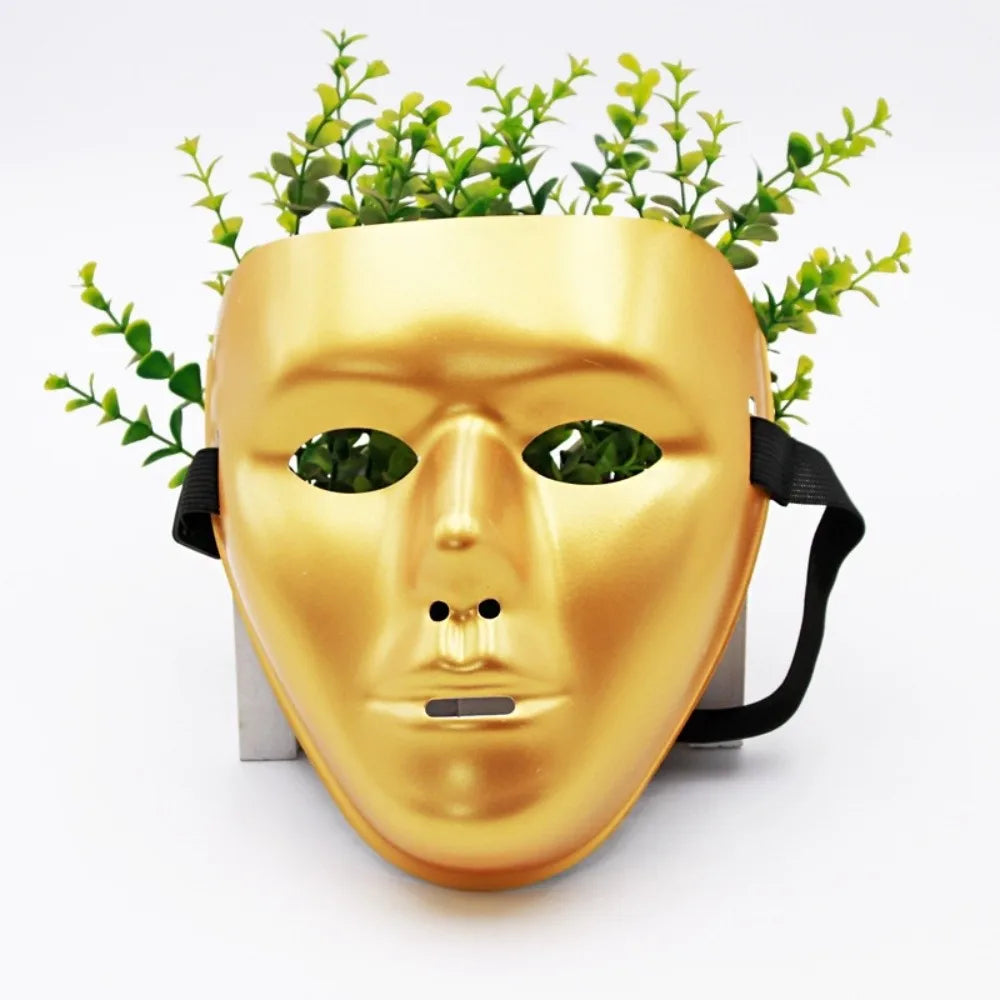 Full Face Phantom Dancer Cosplay Mask – Halloween Party Prop Costume Party Mask Nixie Gold