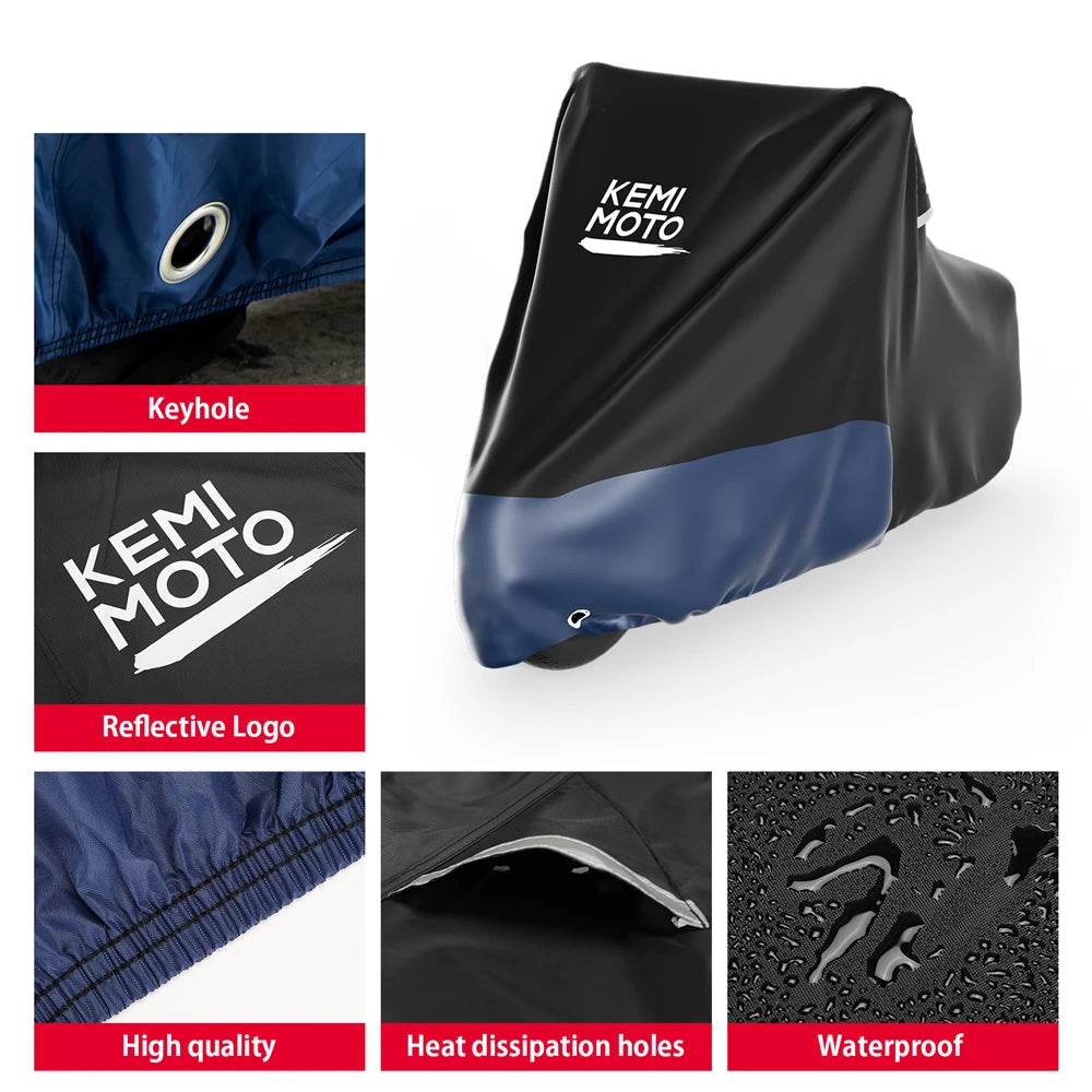 Waterproof Motorcycle Cover for Iron 883, Rebel, Vulcan & More Motorcycle Cover Nixie