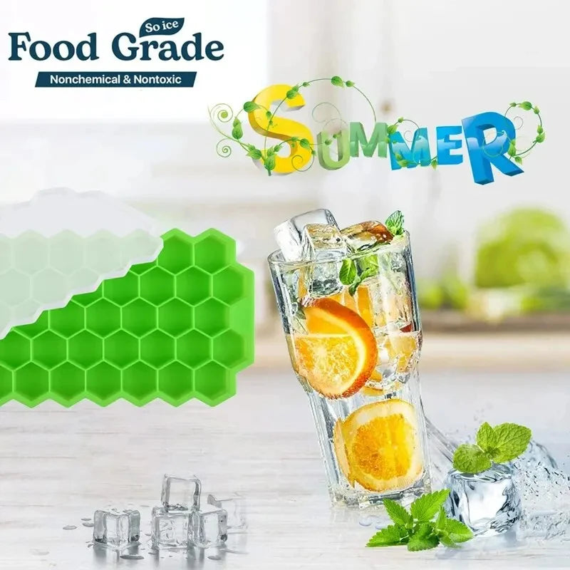 Honeycomb 37-Cube Ice Tray DIY Ice Mold – Nixie Ice Cube Tray Nixie