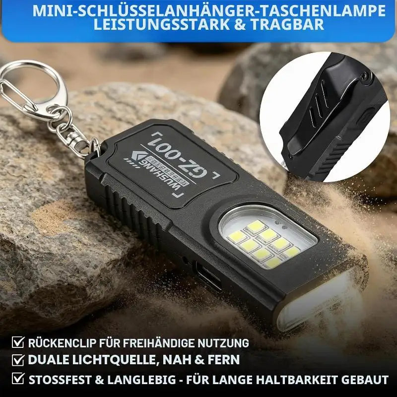 Nixie Magnetic Keychain Flashlight – Clip-On LED Torch Keychain Flashlight Nixie