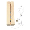 LED Wooden Light Base for Crystal, Acrylic & Resin Art – USB LED Display Base Nixie 1pc