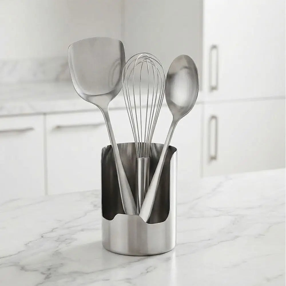 Stainless Steel Utensil & Spoon Holder Rack – Kitchen Organizer Utensil Holder Rack Nixie