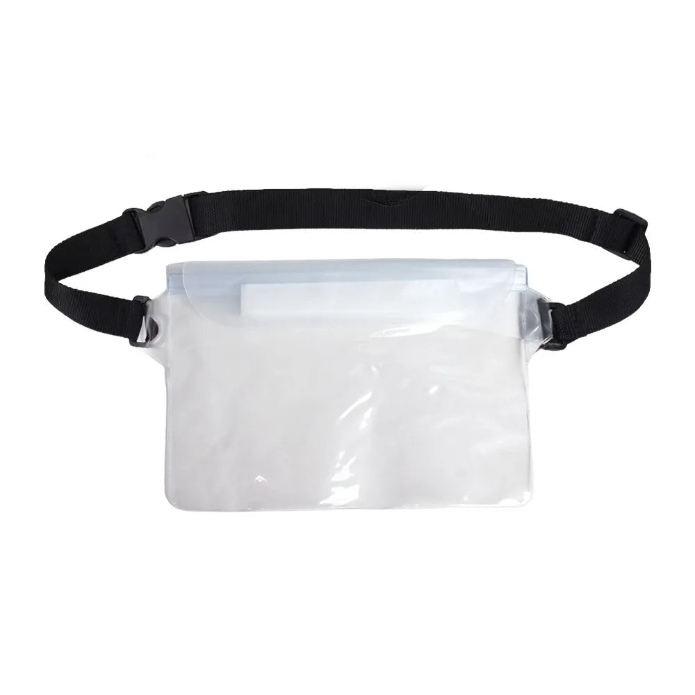 Transparent Waterproof Waist Bag – 3-Layer PVC Swimming Pack