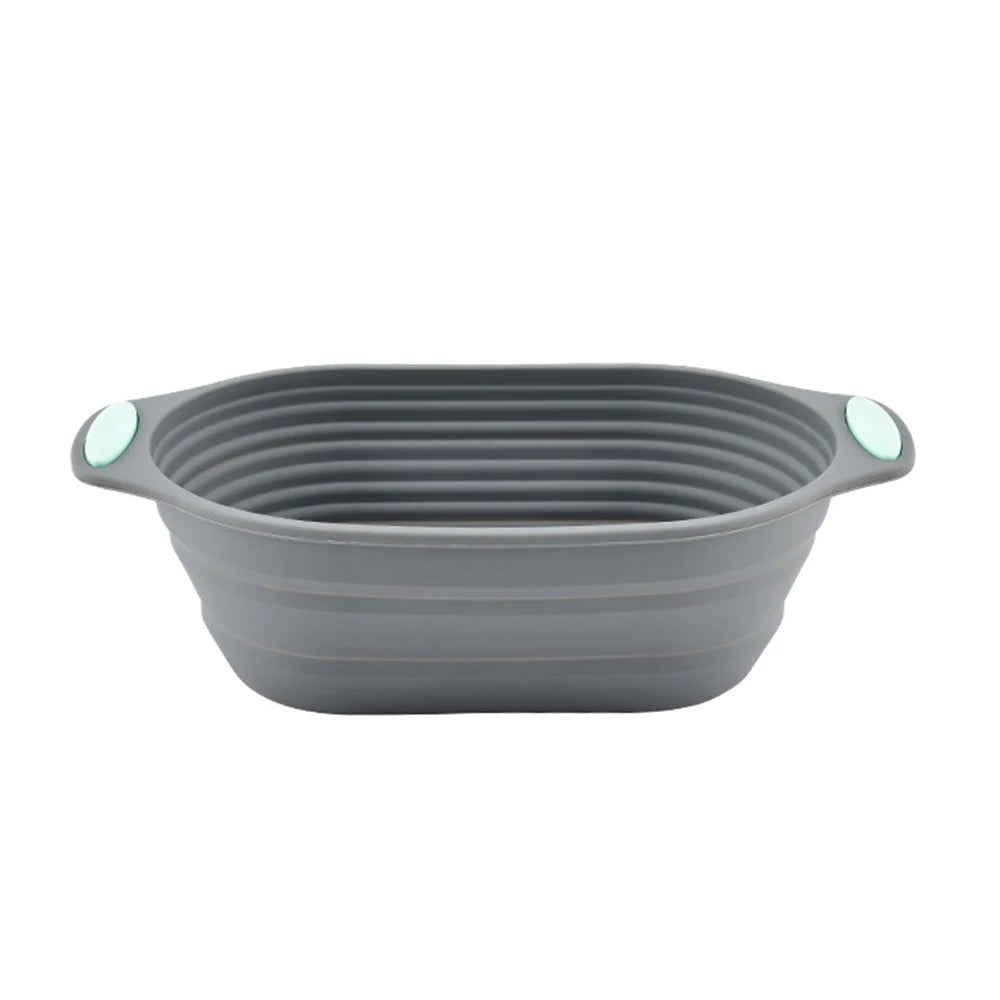 Foldable Silicone Proofing Basket – Non-Stick Dough Rising Bowl Silicone Proofing Basket Nixie Elliptical