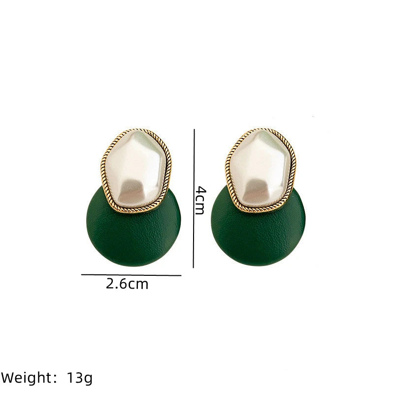 Retro Gold & Silver Plated Imitation Pearl Drop Earrings Drop Earrings Nixie