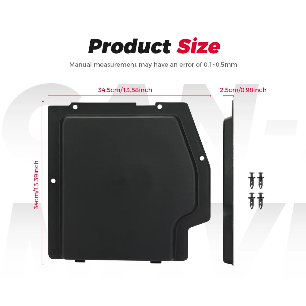 Black ABS Battery Cover Kit – Can-Am Maverick X3 2017-2025 UTV Battery Cover Nixie