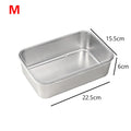Stainless Steel Rectangular Tiramisu Mold & Cake Pan with Lid