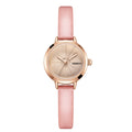 REBIRTH Retro Quartz Watch – Leather Band, Compact Daily Wear Quartz Wrist Watch Nixie Pink