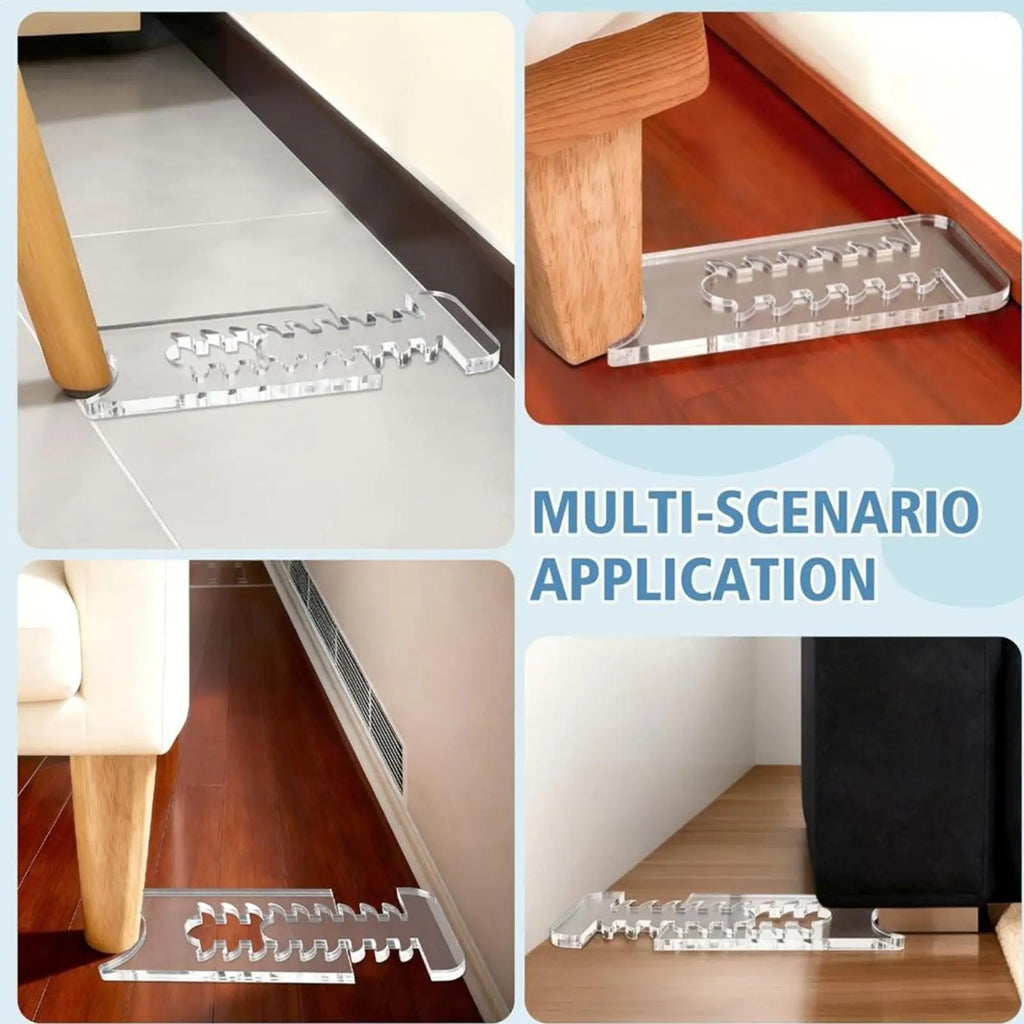 Adjustable Acrylic Couch Wall Spacer – Anti-Slip Furniture Stopper