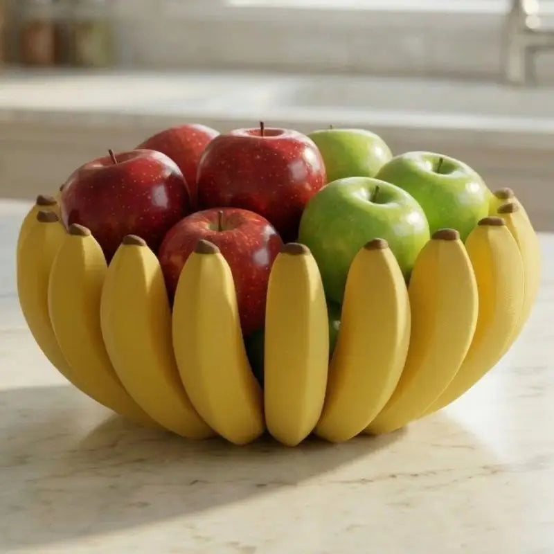 Banana-Shaped 3D Printed Fruit Bowl | BPA-Free PLA Storage Tray Fruit Storage Bowl Nixie
