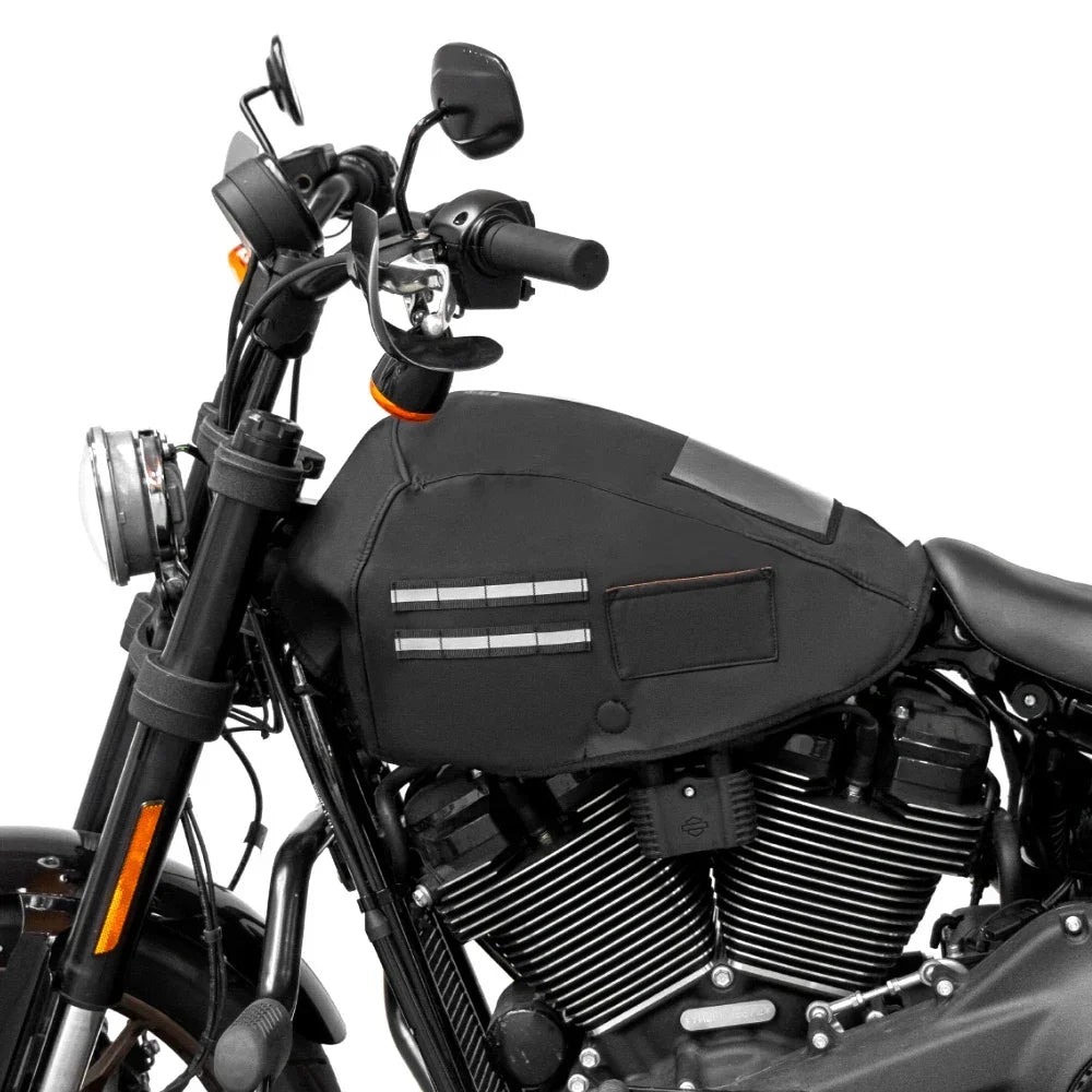 Motorcycle Fuel Tank Bag Cover – Waterproof Touring Softail Motorcycle Tank Cover Nixie Black