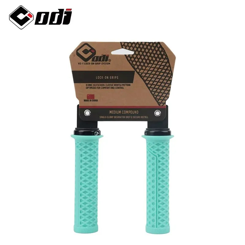 ODI Silicone MTB Bike Handlebar Grips – BMX & Folding Bike Bike Handlebar Grips Nixie VS21-Bianchi