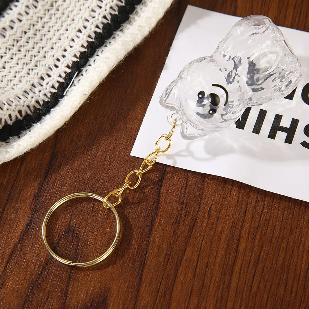 Pet Fur Keepsake Capsule Keychain – Transparent Memorial Locket