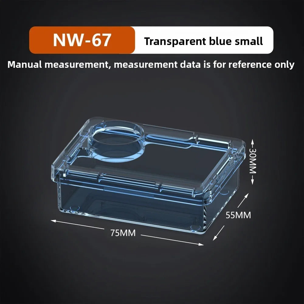 Reptile Feeding Bowls – Anti-Tip Transparent Dish for Lizards & Geckos