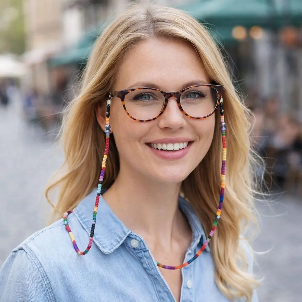 Bohemian Glasses Chain Neck Cord – Anti-Drop Adjustable Holder