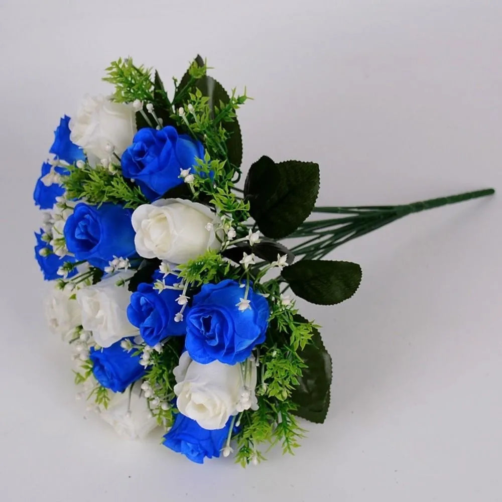 18-Head Artificial Rose Bouquet | 8 Colors | Home Decor Gift Artificial Flower Bouquet Nixie