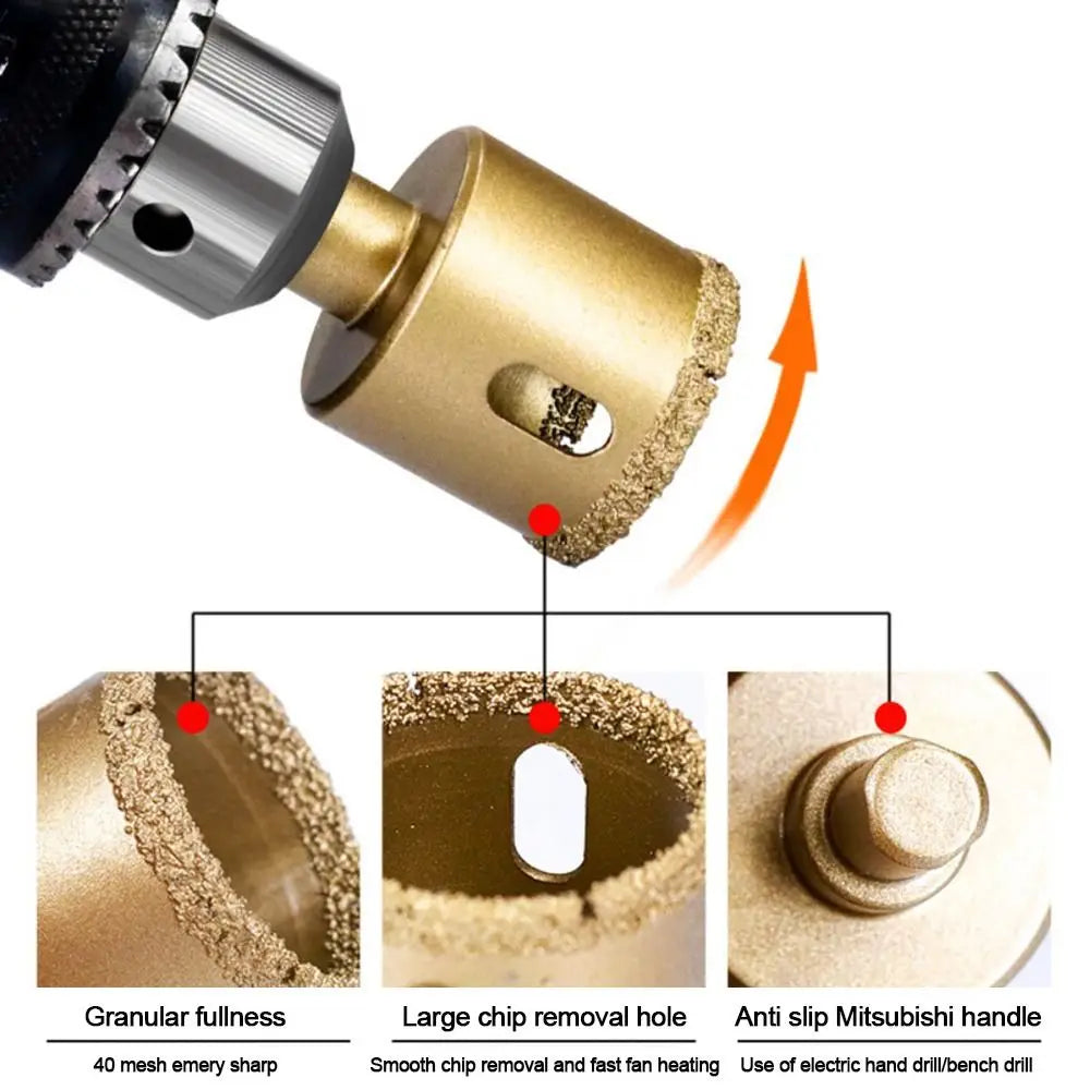 Diamond Core Drill Bit Hole Saw – Tile, Marble & Granite Diamond Core Drill Bit Nixie