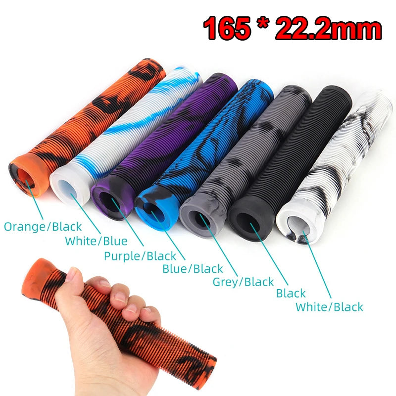 BUCKLOS 165mm Rubber Bike Handlebar Grips – Anti-Slip Pair Bike Handlebar Grips Nixie