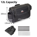 KEMITOUR Motorcycle Saddlebag 8L 12L 15L Universal Side Bag Motorcycle Saddlebag Nixie 12L