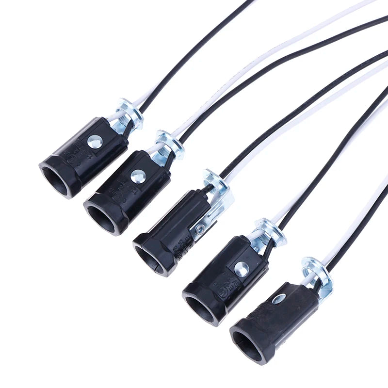 5-Pack E12 Candelabra Keyless Light Sockets with 15cm Leads