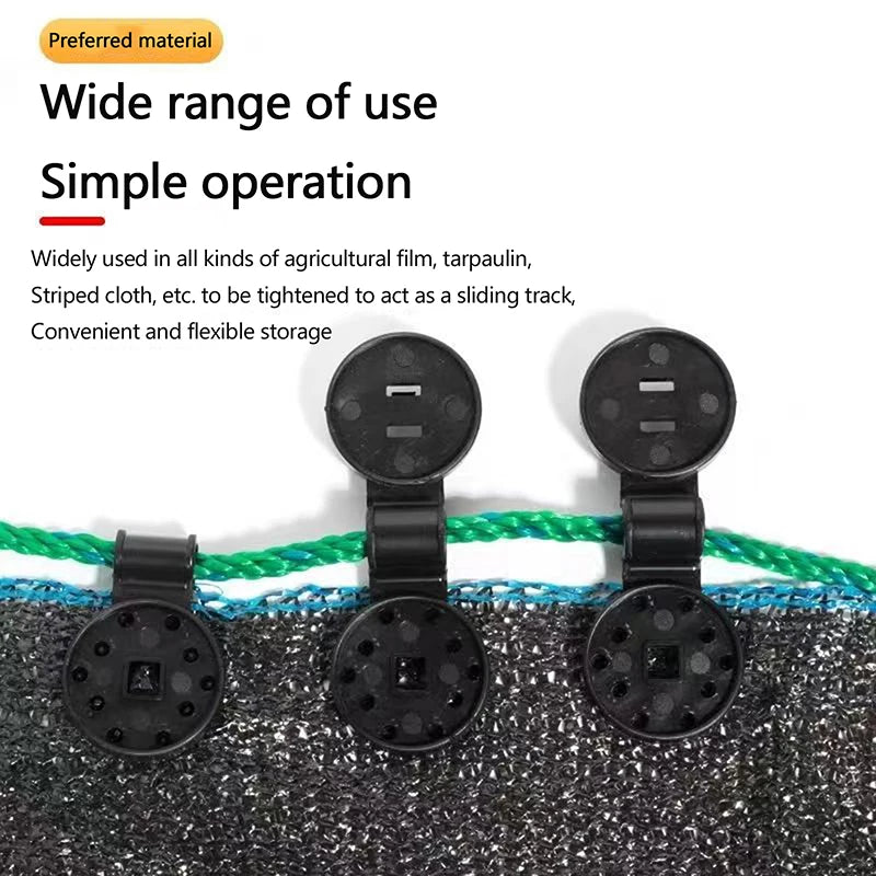 100Pcs Shade Cloth Clips Greenhouse Fabric Net Fixing Clamps Greenhouse Net Clips Nixie