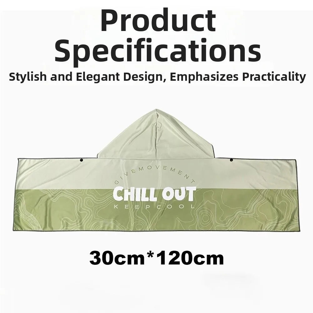 Hooded Sun Protection Shawl – Quick-Dry Cooling Head Cover Hooded Sun Shawl Nixie
