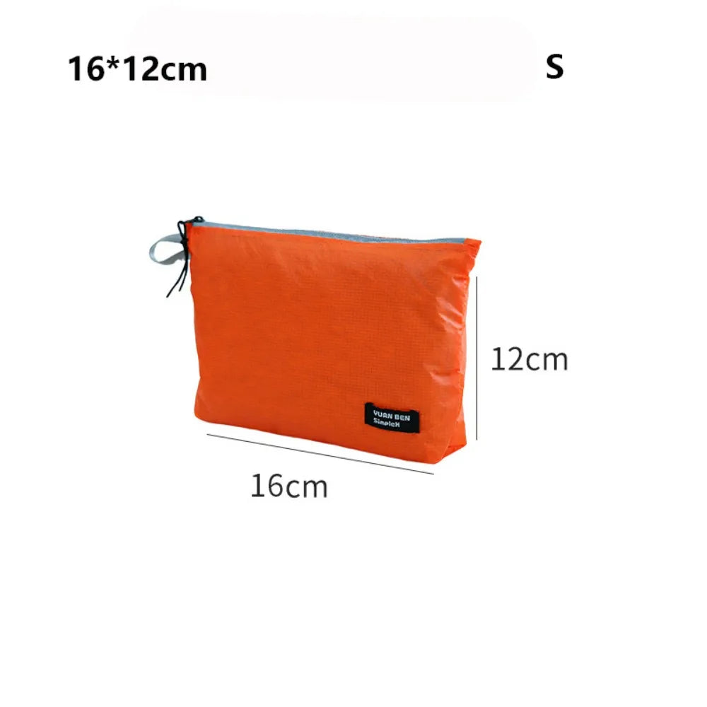 Silicone-Coated Nylon Luggage Storage Bag | Lightweight Travel Travel Storage Bag Nixie Orange S