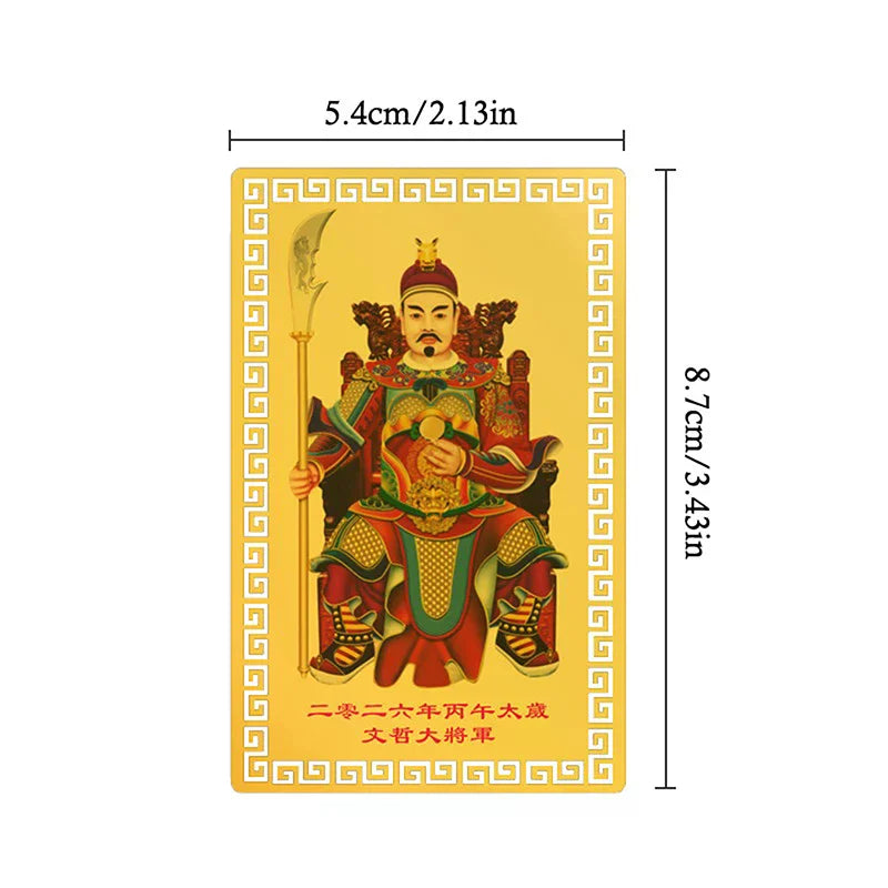 2026 Tai Sui Amulet Gold Card – Year of the Horse Feng Shui Feng Shui Amulet Card Nixie