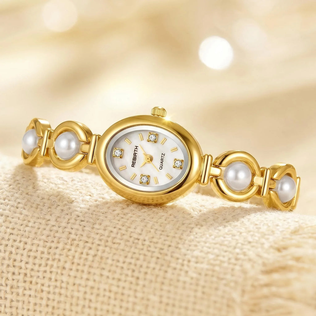 REBIRTH Stainless Steel Quartz Watch – Minimalist Style Quartz Wristwatch Nixie